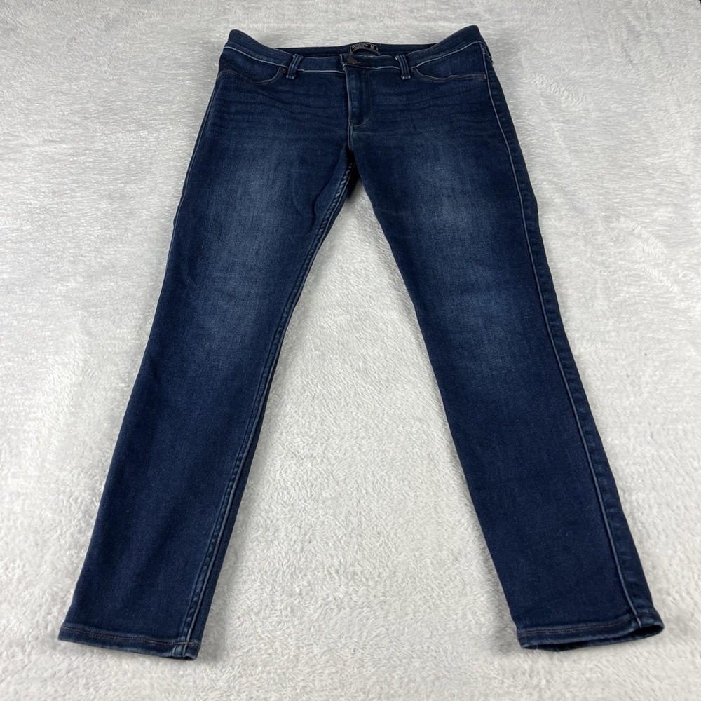 Abercrombie & Fitch Jean Legging Womens 31/12s Dark Blue Mid Rise Skinny‎